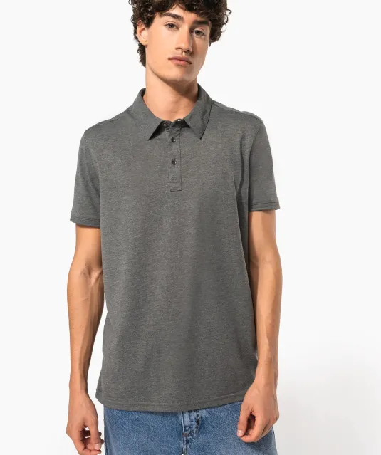 K262 - Herenpolo korte mouwen van jersey White