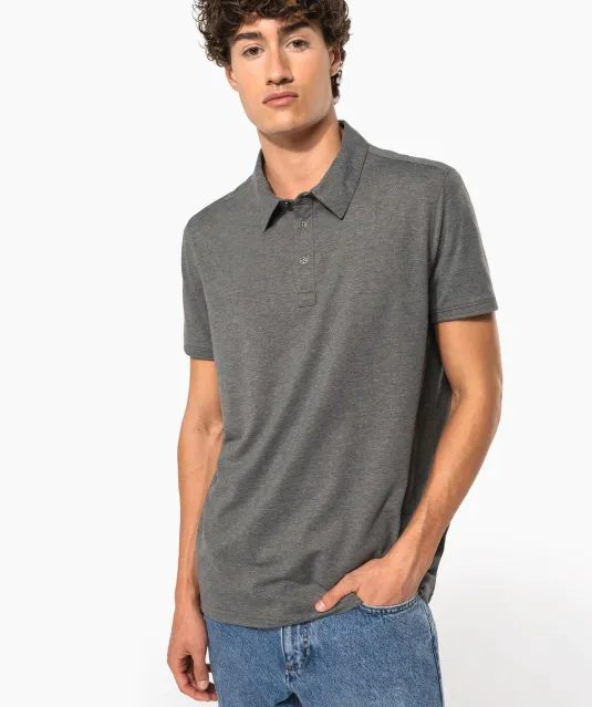K262 - Herenpolo korte mouwen van jersey White