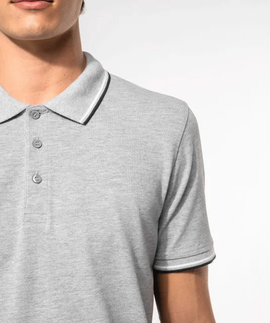 K250 - Polo korte mouwen Navy / Red / White