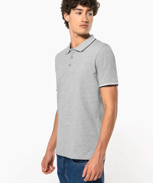 K250 - Polo korte mouwen Navy / Red / White