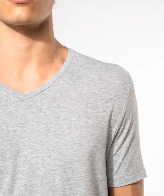 K3014 - T-shirt korte mouwen V-hals White