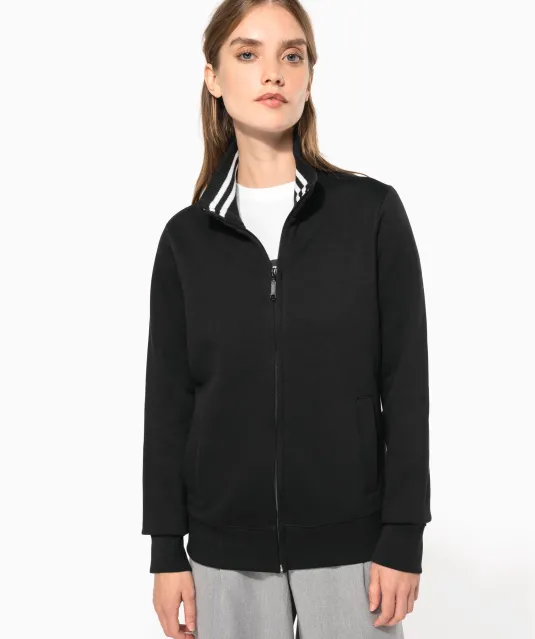 K457 - Damessweater met rits Black