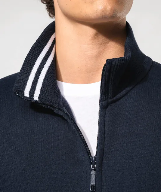 K456 - Herensweater met rits Black