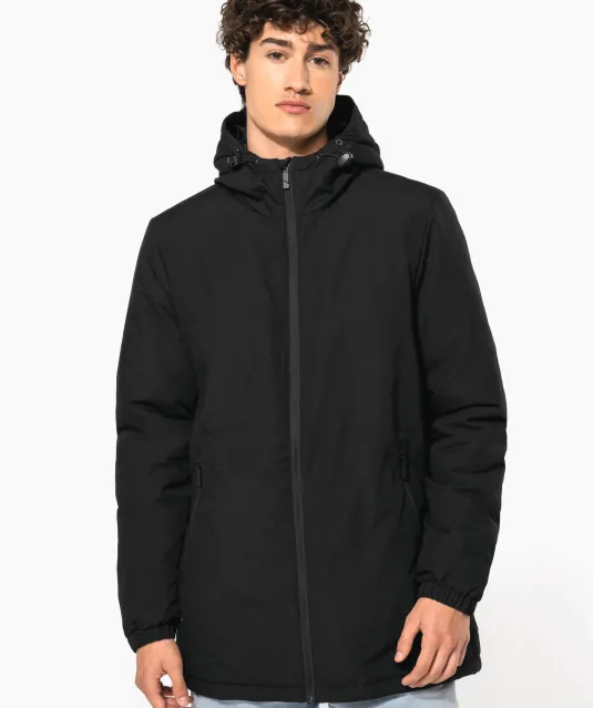 K6152 - Unisex gerecyclede parka met capuchon Black