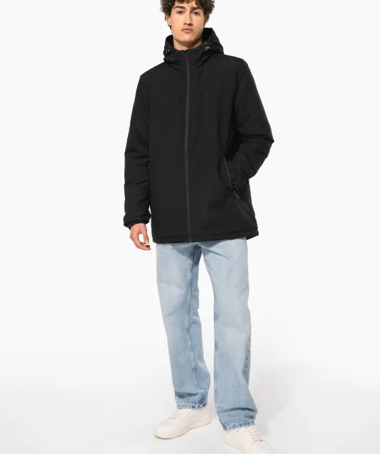 K6152 - Unisex gerecyclede parka met capuchon Black