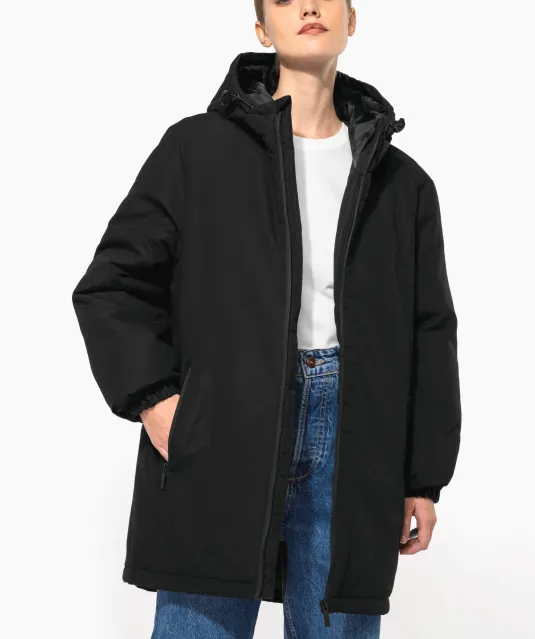 K6152 - Unisex gerecyclede parka met capuchon Black