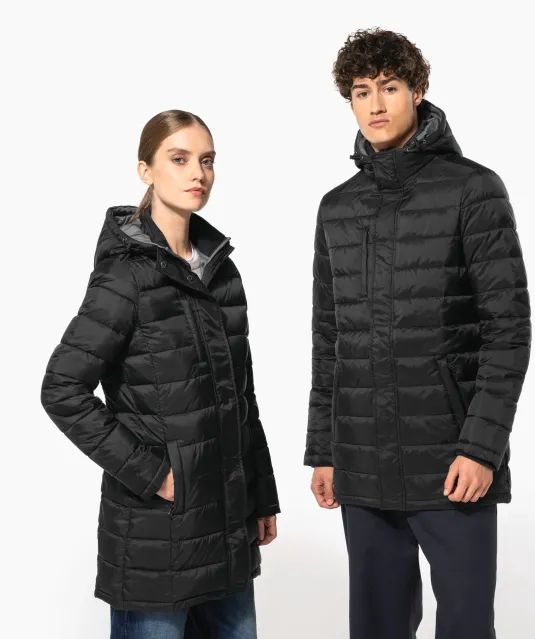 K6129 - Lichte damesparka met capuchon Black