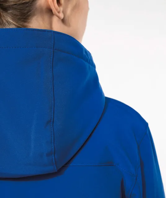 K651 - Gewatteerde softshell damesparka met capuchon Black