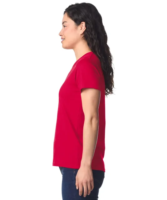 GI65000L - Dames-T-shirt Softstyle Midweight White
