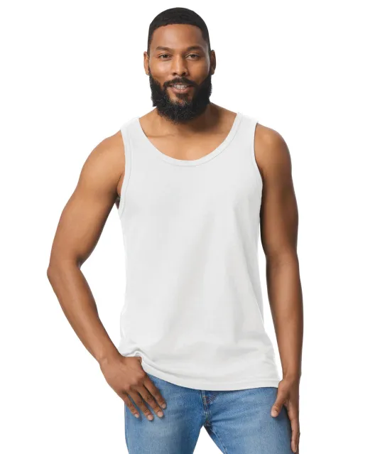 GI64200 - Softstyle® Euro Fit Adult Tank Top White