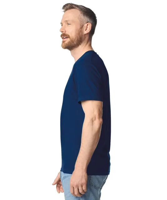 GI64V00 - Softstyle Euro Fit Adult V-neck T-shirt White