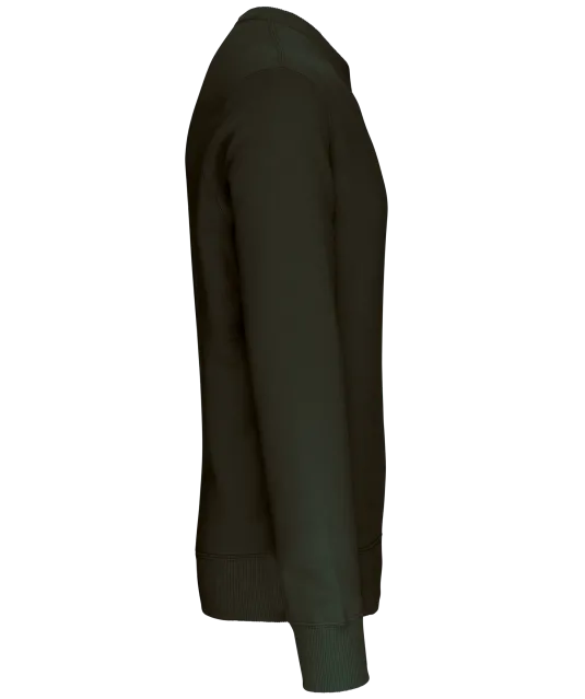 K442 - Sweater met ronde hals Dark Khaki