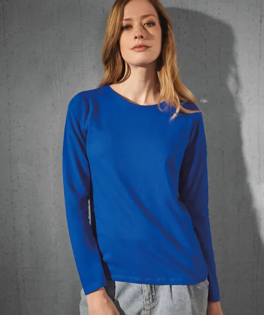 CGTW06T - #E150 Ladies' T-shirt long sleeves White
