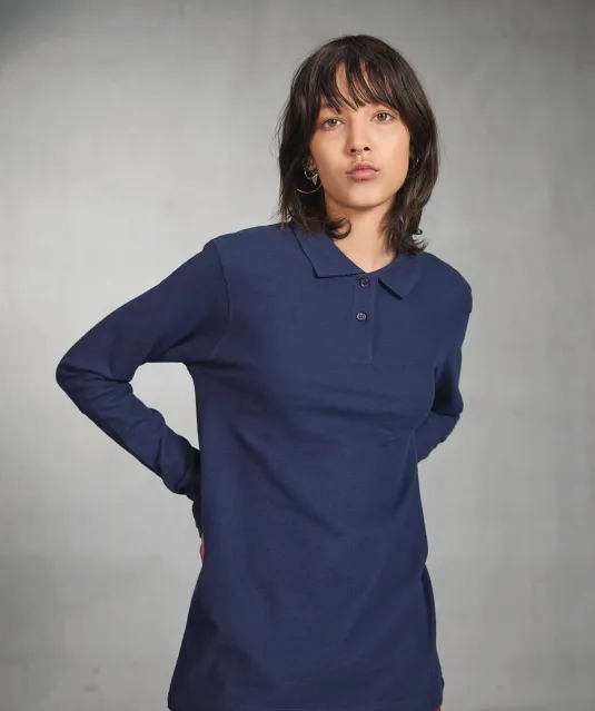 CGPWI13 - ID.001 Ladies' long-sleeve polo shirt White