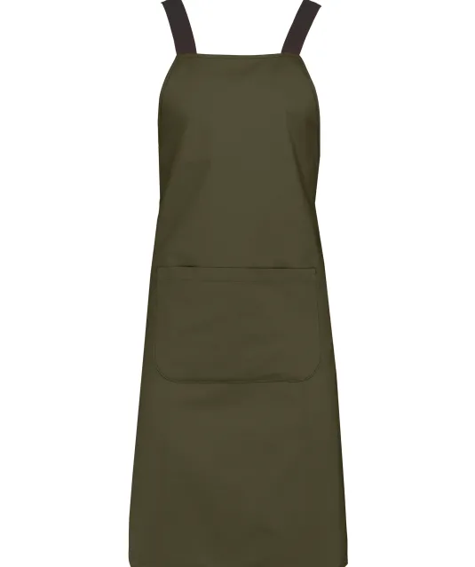 K8002 - Schort van biologisch katoen Mossy Green