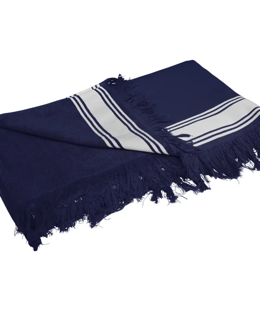 K128 - Fouta Handdoek Navy / White
