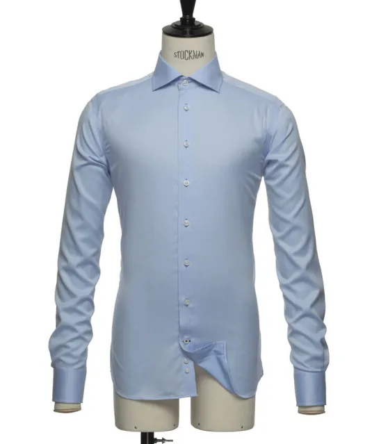 Black Bow 60  Hemd Regular Fit Heren Lichtblauw