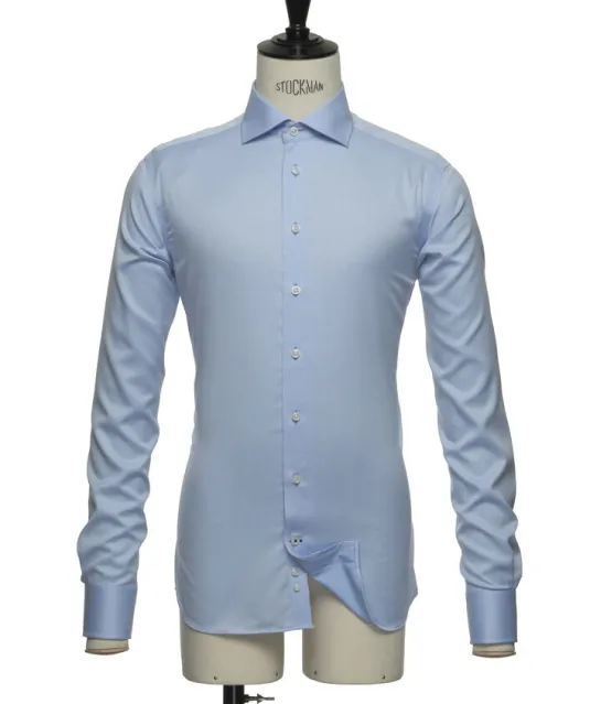 Black Bow 60  Hemd Slim Fit Heren Lichtblauw