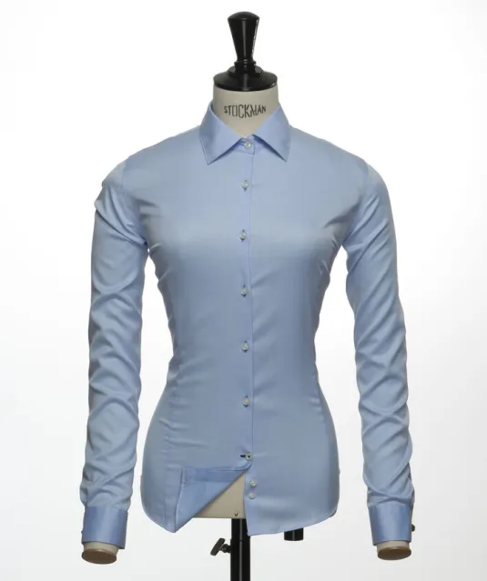 Black Bow 60  Hemd Dames Lichtblauw