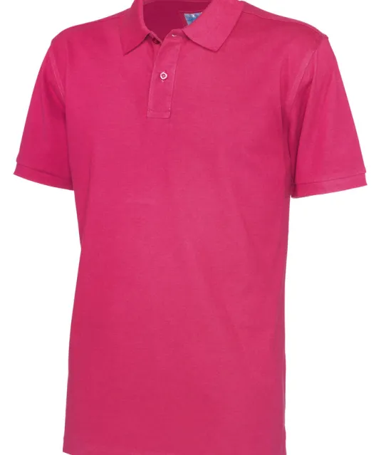 POLO PIQUE MAN - GOTS GECERTIFICEERD Fuchsia