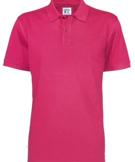 POLO PIQUE MAN - GOTS GECERTIFICEERD Fuchsia