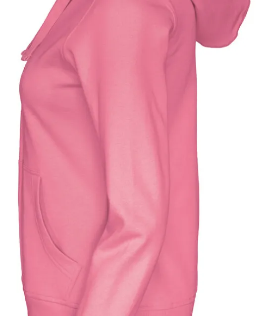 HOODIE FULL ZIP LADY - GOTS GECERTIFICEERD Roze