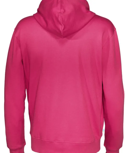 HOODIE FULL ZIP MAN - GOTS GECERTIFICEERD Fuchsia