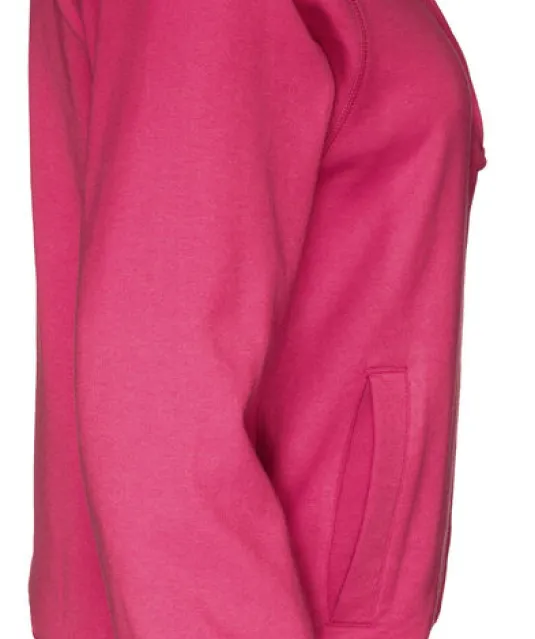 SWEATER HALF ZIP UNISEX - GOTS GECERTIFICEERD Fuchsia