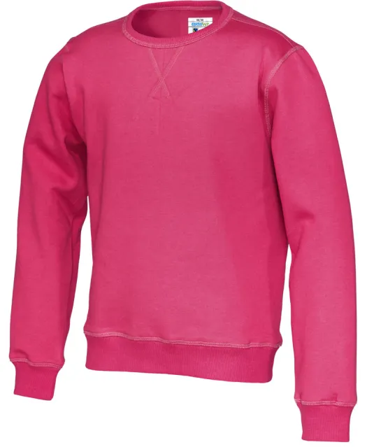 SWEATER CREW NECK KID - GOTS GECERTIFICEERD Fuchsia