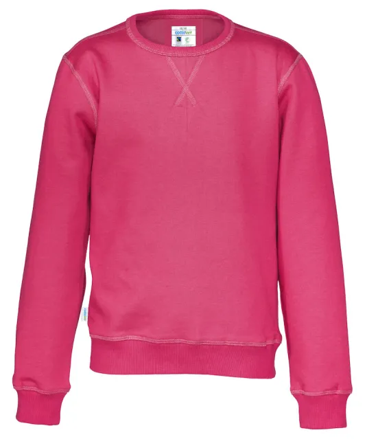 SWEATER CREW NECK KID - GOTS GECERTIFICEERD Fuchsia