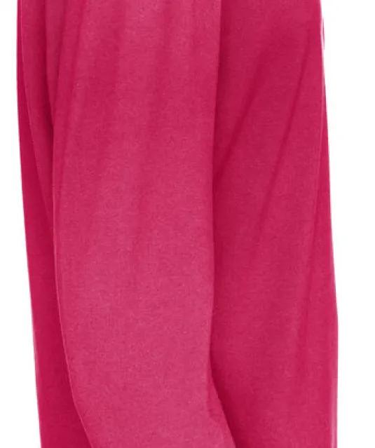 POLO PIQUE LONG SLEEVE MAN - GOTS GECERTIFICEERD Fuchsia