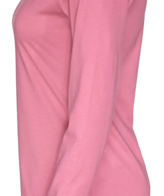 T-SHIRT LONG SLEEVE LADY - GOTS GECERTIFICEERD Roze