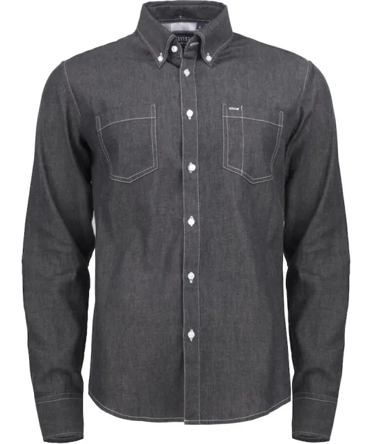 Jupiter Hemd Heren Denim blauw