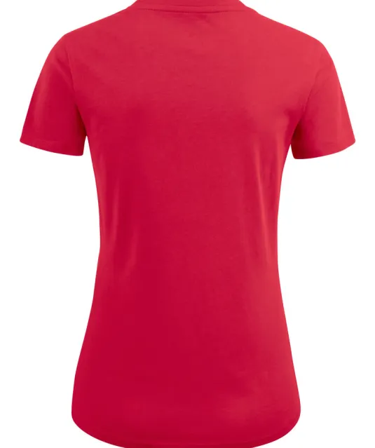 American U  T-Shirt Dames Rood