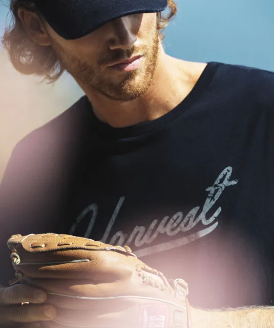 American U T-Shirt Heren Wit