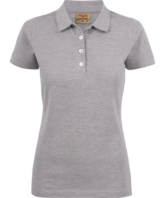 Surf Stretch Polo Pique Dames Grijs mélée