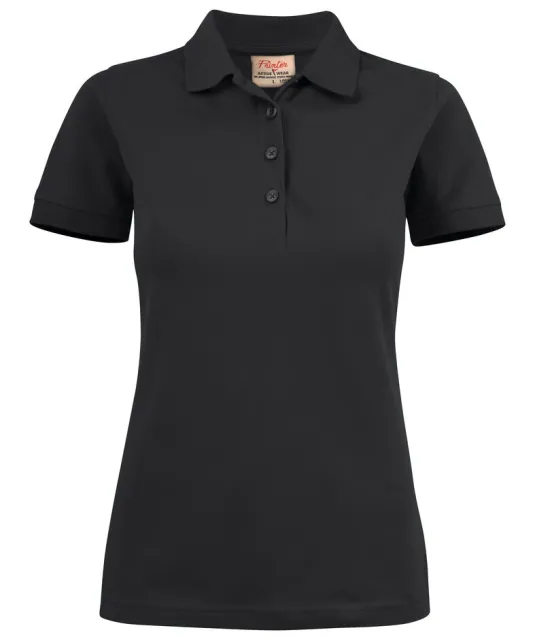 Surf Stretch Polo Pique Dames Zwart