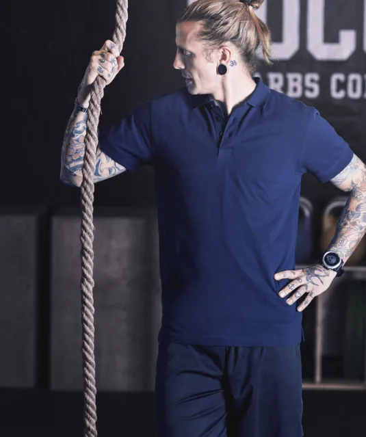 Surf Stretch Polo Pique Heren Wit