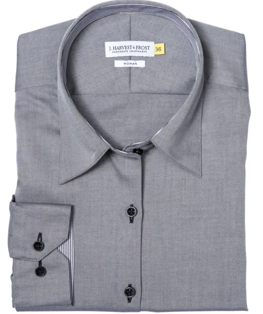 Yellow Bow 51  Hemd Dames Grijs mélée