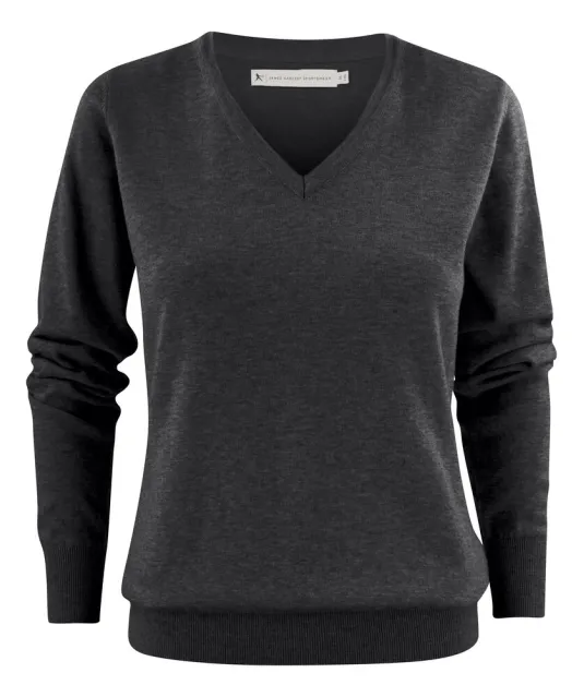 Ashland V  Gebreide Sweater Dames Antraciet mêlée