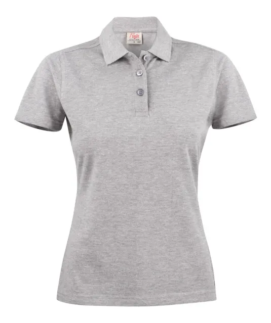 Surf Polo Pique Dames Grijs mélée