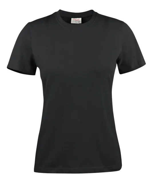 Light  T-Shirt Dames Zwart