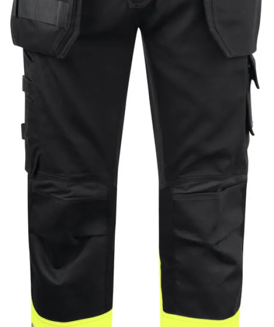 6524 SIGNALISATIEBROEK MET KNIEZAKKEN EN SPIJKERZAKKEN Geel/zwart