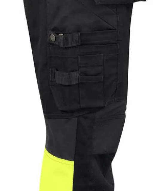 6524 SIGNALISATIEBROEK MET KNIEZAKKEN EN SPIJKERZAKKEN Geel/zwart