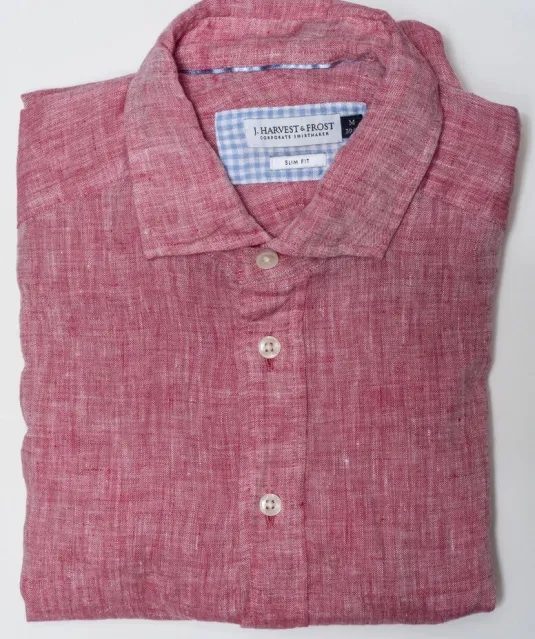 Indigo Bow 33  Hemd Regular Fit Heren Rood