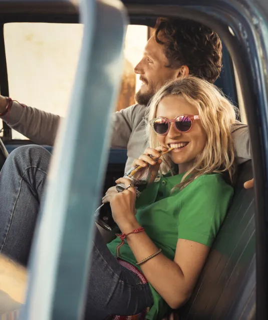 Surf Stretch Polo Pique Dames Wit