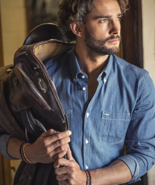 Jupiter Hemd Heren Denim blauw