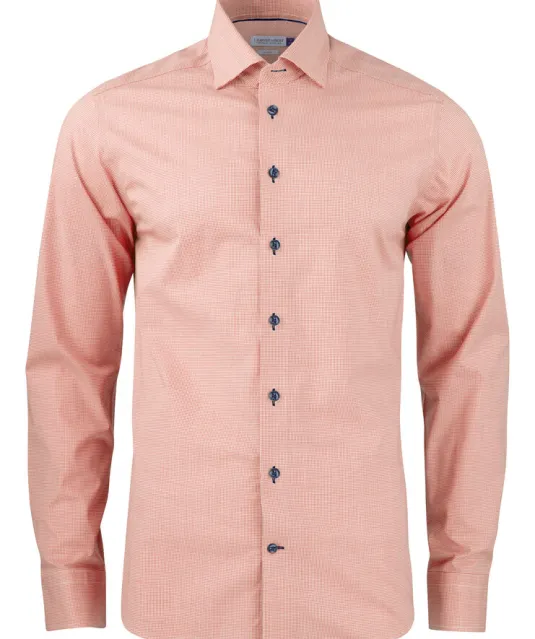 Purple Bow 141  Hemd Slim Fit Man Oranje/geruit