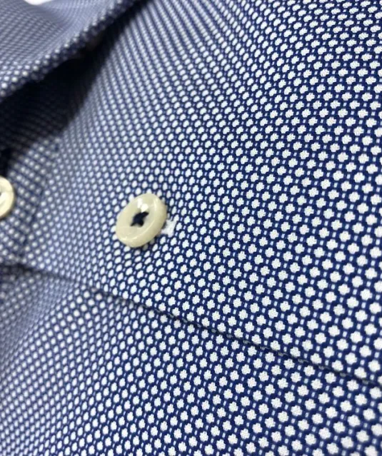 Purple Bow 48  Hemd Regular Fit Heren Blauw patroon