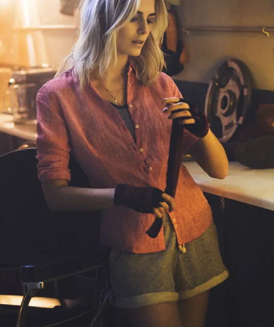 Indigo Bow 33  Hemd Dames Wit